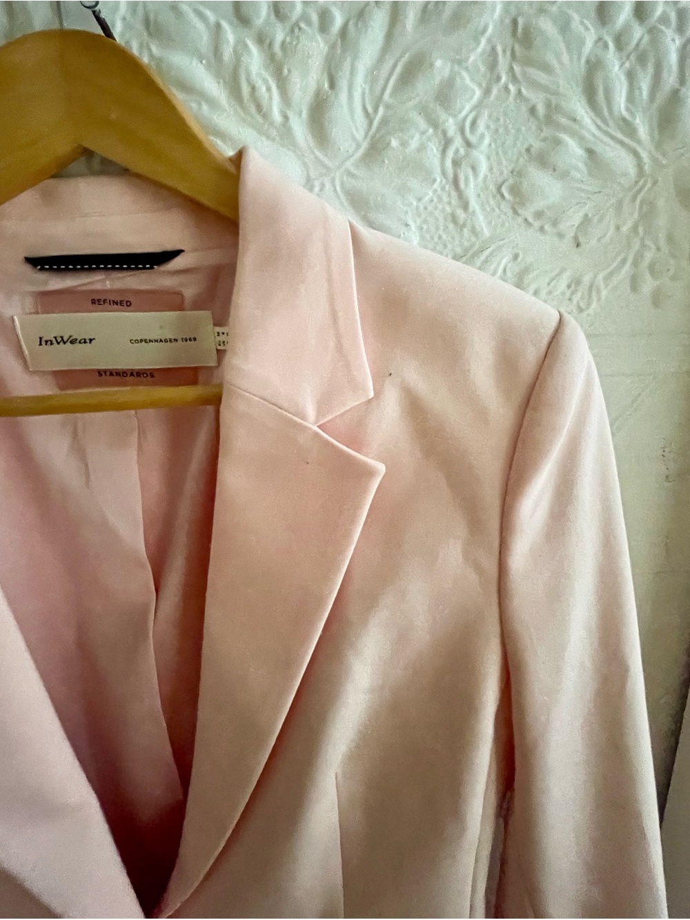 InWear 1969 Light Pink Single-Button Tailored Blazer - Picture 3 of 10
